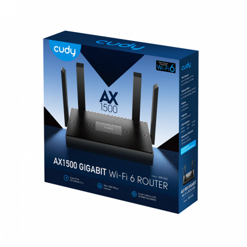 CUDY WR1500 AX1500 Mesh Wi-Fi 6 Router