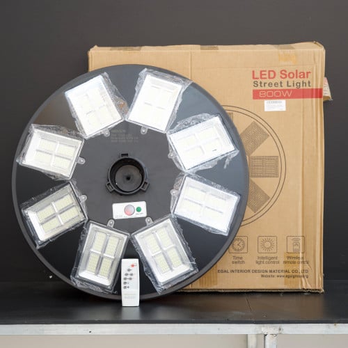 EGAL LED Solar Street Light 800W – Cool White (UFO Type)