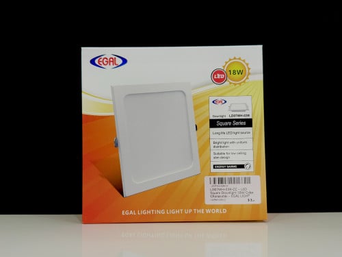 EGAL LED Square Downlight 18W – LD07WH-03R-CW (4 Inch) (Color Changeable)