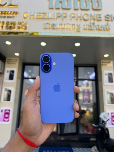 iPhone 16 128G LL/A color blue Battery 95% មួយទឹកស្អាត99%