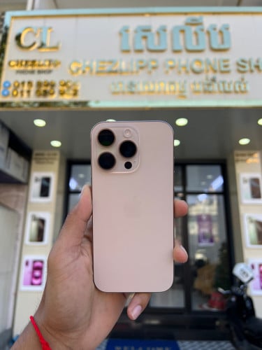 iPhone 16 pro LL/A 256G Desert Battery 100% មួយទឹកសំនុំសុីន