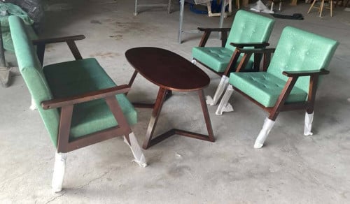 Sofa chair set with table