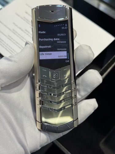 Vertu signature S white Gold