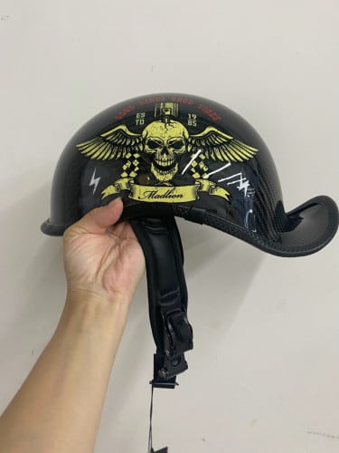 哈雷复古机车碳纤维头盔 瓢盔Motorcycle helmet