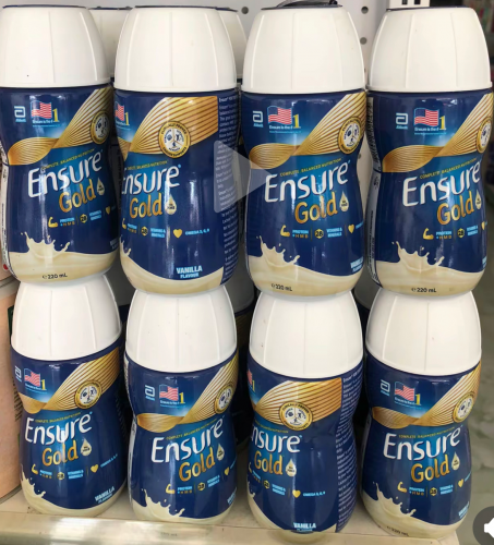 តំលៃពិសេស ទឹកដោះគោ Ensure Gold ប្រភេទដប 220ml តំលៃ 8,000រៀល/ដប