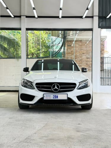 ✅ម្ចាស់ដើមទី_1 ប្រើថែណាស ផែនឡានមូល នៅថ្មីស្អាត បែបគុណភាព🚘AMG 2015 MERCEDES C300 WHITE/CHERRY_ហ្សុីន