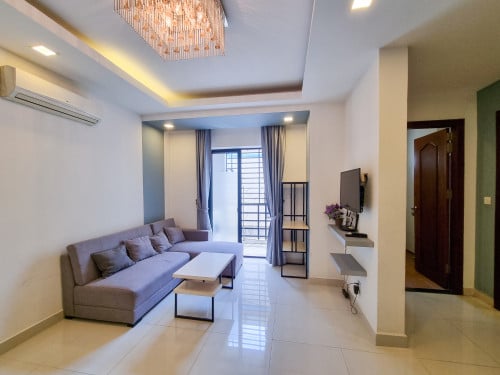 1Bedroom serviced Apartment for rent near Toul Kork market
