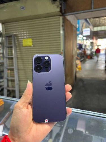 Iphone14proតូច 128G ZP sim2 eSIM ម៉ាសុីនសានុំណែន ថ្ម74% ស្រុីន