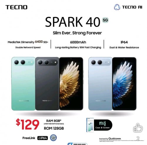 New model Tecno spark 40 5G