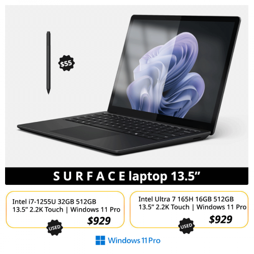 Surface Laptop 5, 6 , Core ultra 7