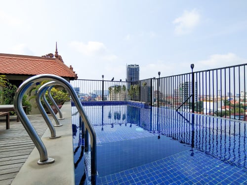 Swimming pool Serviced Apartment for rent near Toul Kork market