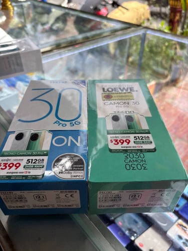 Tecno camon 30 Pro 5G 512GB ថ្មីប្រអប់ តម្លៃ 180$
