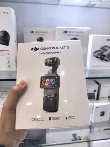 កាមេរ៉ា DJI POCKET 3 Creator Cambo=499$ អីវ៉ាន់ក្រុមហ៊ុនមានធានា1ឆ្នាំមានថែមមេមូរី 128GB និងស្គ្រីន2