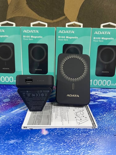 ឥវ៉ានស្ដុកថ្មីបងៗ  -Power ADATA Magnetic PCR100-12BK 10000mAh មានការធានា1ឆ្នាំពេញ