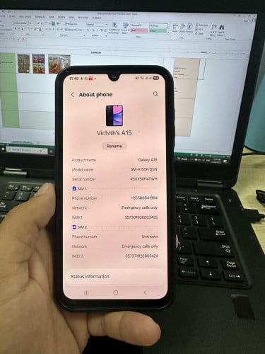 Samsung Galaxy A15 មួយទឹក