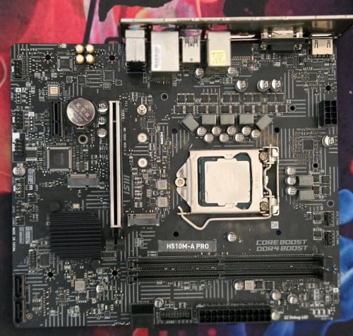 Board MSI H510-M and CPU I3 10th ជំនាន់ទី 10