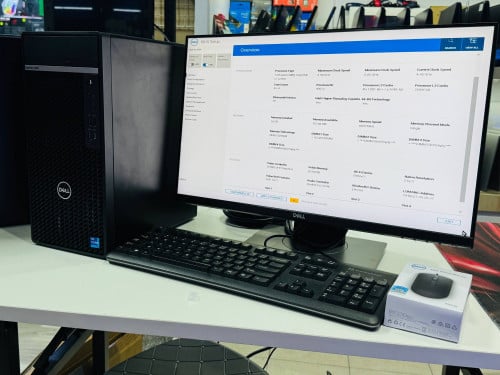 Dell Optiplex 7000 + LCD 24Inch FHD ជាប្រភេទ ស្ពិច Core I7-12700 / Ram 16GB D5