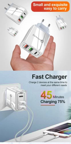 EP187-ដុំសាក E+ 5.4a 1PD+2usb