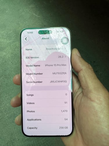 iPhone 15 Pro Max ZP  256G នៅសុីនសានុំ