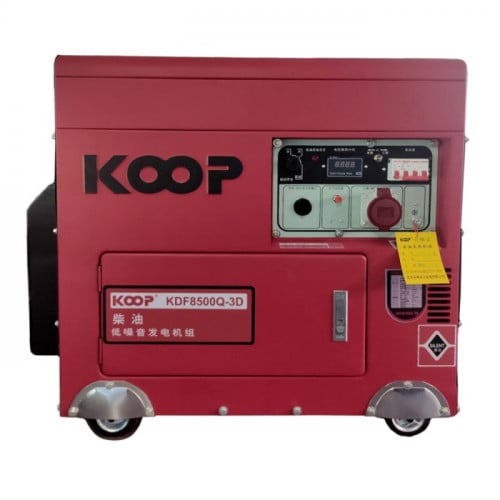 Silent, Diesel generator - KOOP KDF8500Q-3D 8KWA/8KVA