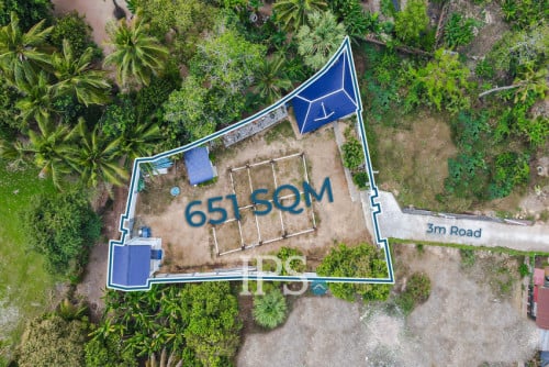 #ForSale: សម្រាប់លក់🌿 ដីទំហំ651 ម៉ែត្រការ៉េ អភិវឌ្ឍរួចរាល់ – ស្រងែ, សៀមរាប