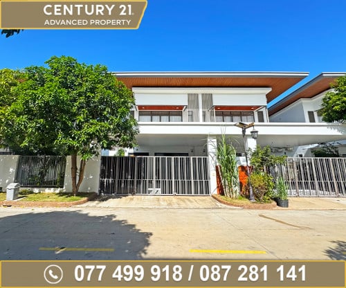 🏠 វីឡាភ្លោះ (Twin-B ) សល់ដីខាង 6.5ម ក្នុងបុរី ឌឹផ្លរ៉ា ផ្លូវជាតិលេខ6A តម្លៃក្រោមទីផ្សារ!