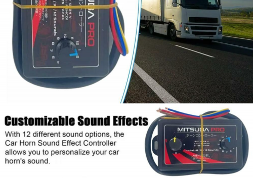 12V 24V Universal Best-Selling 25-Tone Button Adjustment Multi-Tone Horn Snail Control Box