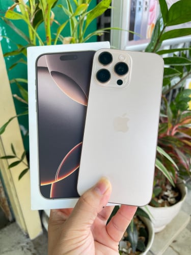 16 Pro Max ZA 2Sim Card Desert Titanium 512GB 99.99% full set box សំនុំហ្សុីនទាំងអស់