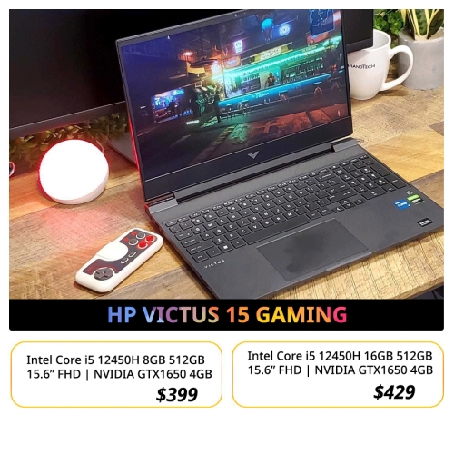 Hp Victus 15 Gaming (used) , $449 >> $399