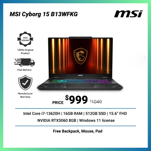 MSI Cyborg 15 B13WFKG