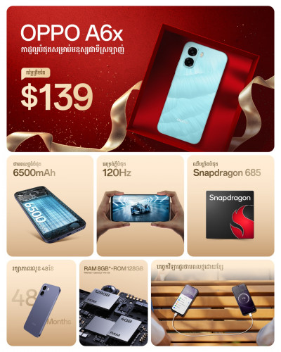 OPPO A6X (128GB) 1 Year Warranty 139$