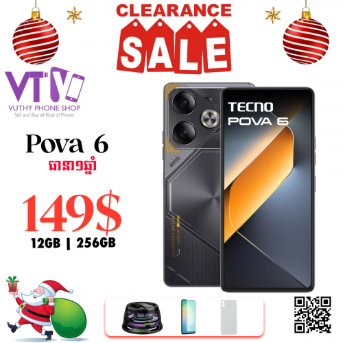 Pova6 (ថ្មី ធានា១ឆ្នាំ)