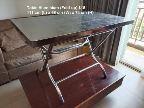 Table Stainless Steel Fold-Up