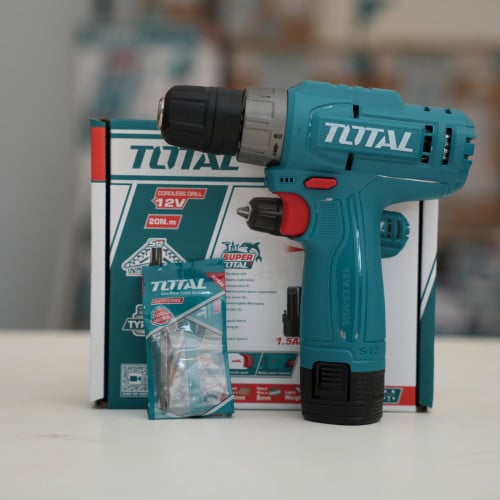 TOTAL Cordless Drill 12V 20Nm (Lithium-Ion) (TDLI12428)