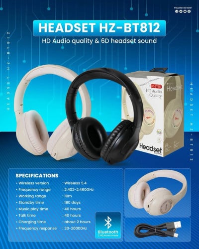 ឥវ៉ានស្ដុកថ្មីបងៗ Headset Wireless Bluetooth មានការធានា1ឆ្នាំពេញបងៗ  អីវ៉ាន់មាននៅក្នុងស្តុក