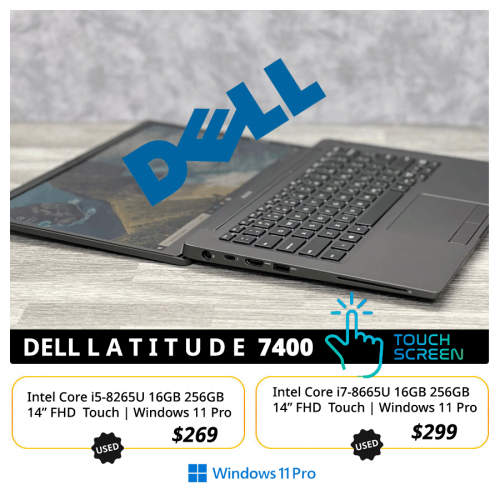 𝐃𝐞𝐥𝐥 𝐋𝐚𝐭𝐢𝐭𝐮𝐝𝐞 𝟕𝟒𝟎𝟎 i5 16GB 256GB 14" FHD Touch , $269