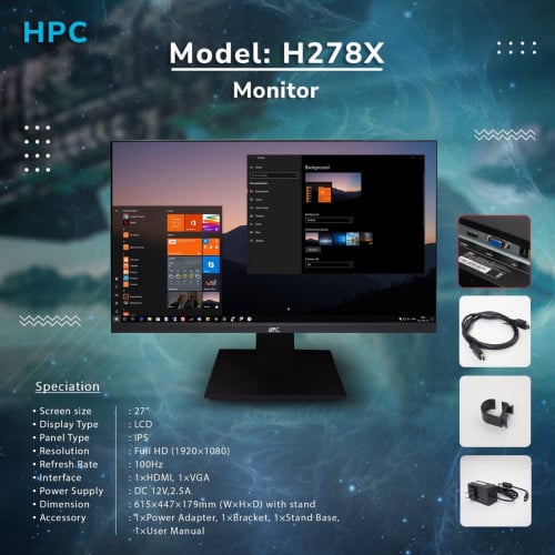 ឥវ៉ានស្ដុកថ្មីបងៗ Monitor 24” 27” Brand HCP មានការធានា1ឆ្នាំពេញបងៗ  អីវ៉ាន់មាននៅក្នុងស្តុក 📩