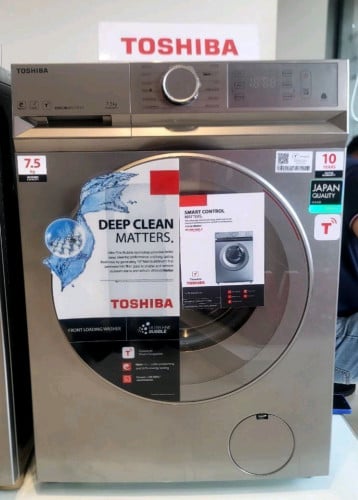 មានលក់ទូបោក Toshiba 7.5 kg ទ្វារចំហៀង ថែមជើង