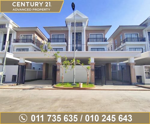 🏘 វីឡាភ្លោះ (Twin-B)  ក្នុងបុរី ប៉េងហួតបឹងស្នោ ត្រូវការលក់បន្ទាន់ខ្លាំង