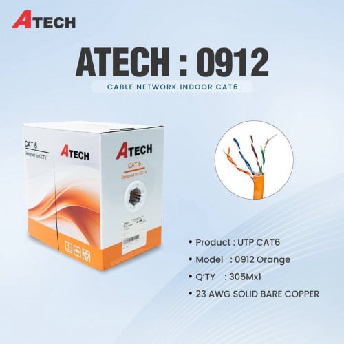 0912 | ATECH Cable Network indoor Cat6 | 305m