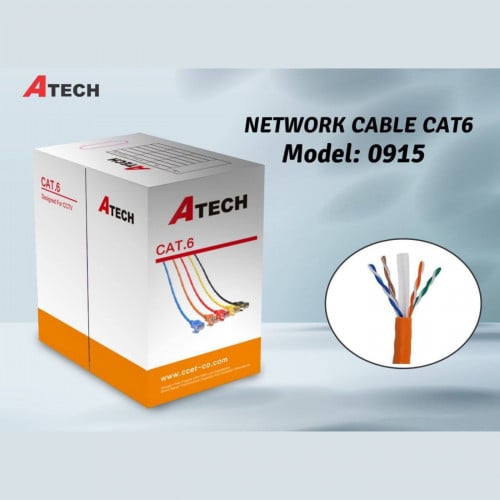 0915 (orange) | ATECH Cable Network Cat6 | 305m