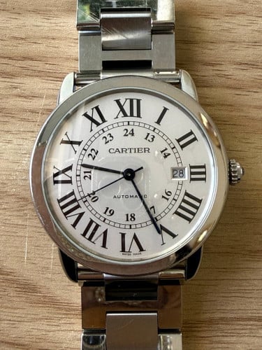 99新 Cartier/卡地亚 伦敦/42mm/白盘钢带/W6701011/机械男款腕表