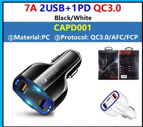 EP189-ដុំកន្ទុយបារីឡាន E+ 1PD+2USB 7A Max