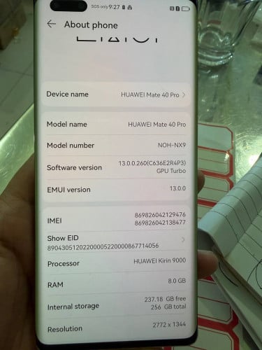 Huawei Mate 40Pro 5G  8g+256g