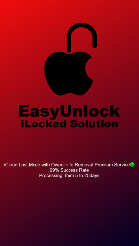 iCloud Lost mode with Owner info Removal Premium Service🟢