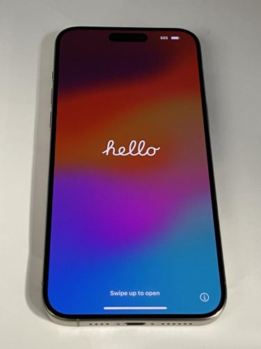 iphone 15 pro max LL 256GB natural titanuim សាណុំស៊ីនណែន