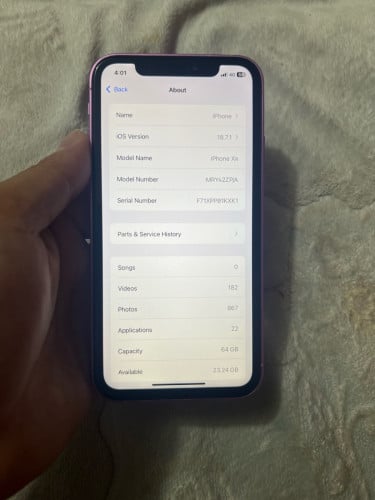 iPhone XR 64G ឡេីងសំបក16 ស្អាត់ណាស់អត់ស្កេនលក់110$ធានាកាប្រេីល្អថ្មក៏កាន់ល្អដែល
