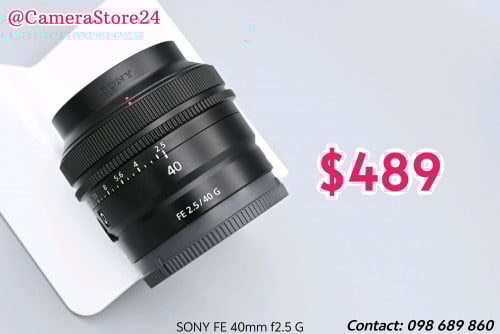 SONY FE 40mm f2.5 G