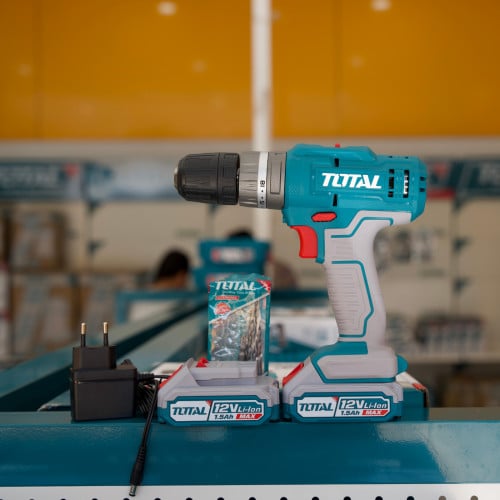 TOTAL 12V Li-ion Impact Drill (ម៉ាស៊ីនខួង/វីស ប៉ះ 12V) – ម៉ូដែល (TIDLI1228)