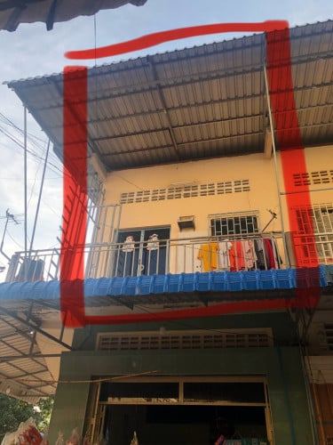 ផ្ទះលក់ជាន់ទី១​ ផ្ទះកែង លក់បន្ទាន់ ត្រូវការលុយបន្ទាន់